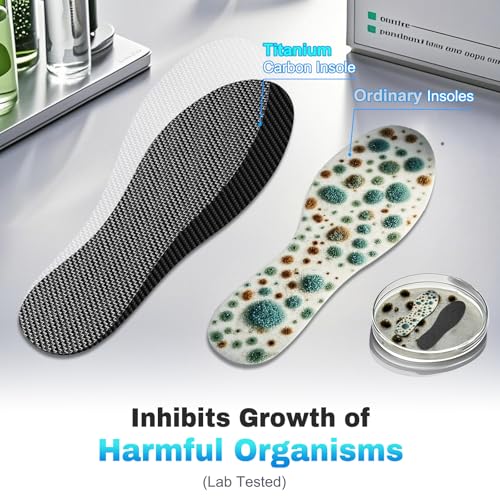 Plantillas de carbono con titanio para alivio de dolor, 1 par miniatura 4
