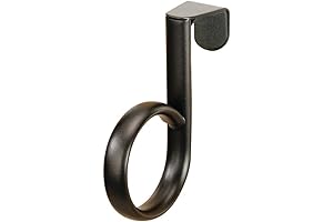 iDesign Axis Over-the-Cabinet Steel Towel Holder, 3.2" x 1" x 3.7", Bronze