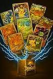 Pokemon Karten Deutsch – 50 Originale Karten mit Holo & Seltenen – Echte Sammelkarten kompatibel mit Pokemon TCG Geschenk für Kinder & Sammler