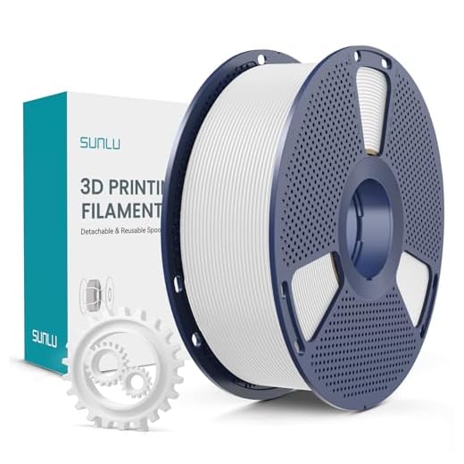 SUNLU PLA+ Filamento 1,75mm, Maggiore Durata e alta Resistenza, Filamento per Stampante 3D PLA Plus per Stampanti 3D FDM, Bobina da 1KG, pla+ Bianco