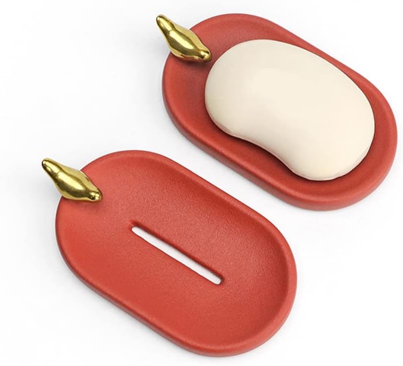 Shower Wall Soap Holder Indoor Ceramic Perforation-Free Draining Countertop Soap Dish Soap Dish Indoor Washbasin Bathroom Kitchen Soap Dish Soap Holder Bathroom Soap Dishes