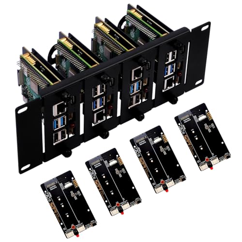 Amazon.co.jp: GeeekPi 10インチ 2U ラックマウント Raspberry Pi 5/4B