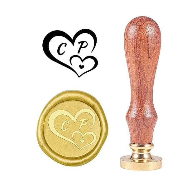 CRASPIRE Sello de Cera Personalizado Diseño de Logotipo Personalizado Sello de Cera de Sellado Personalizado Sello de…