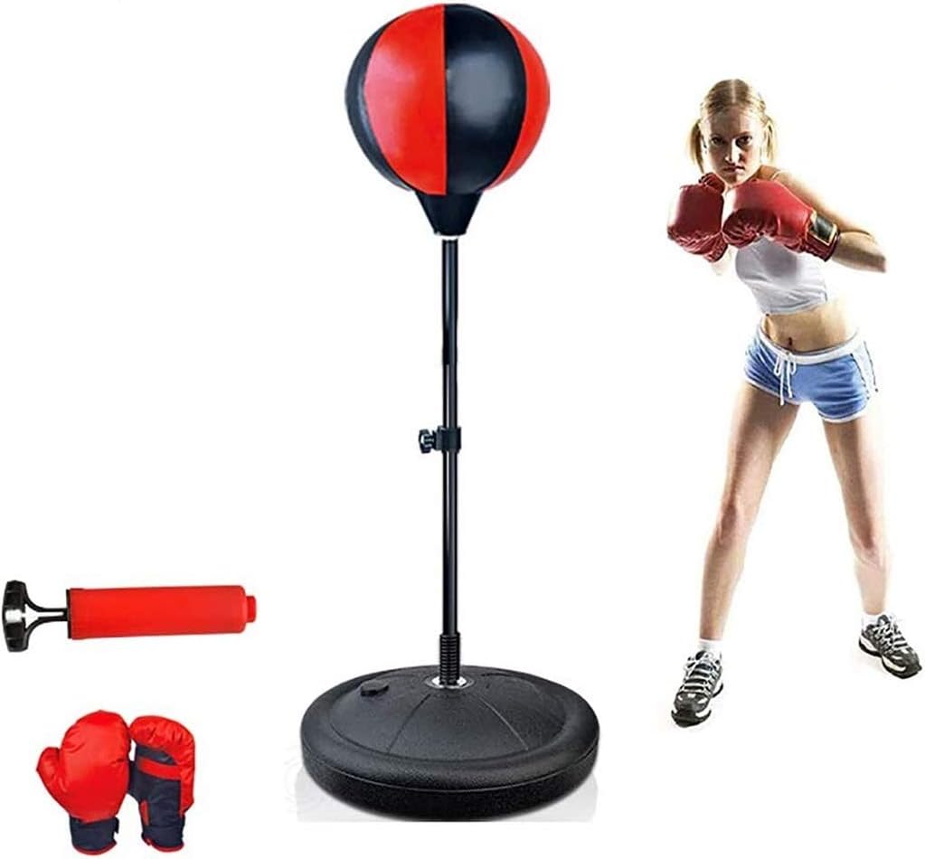 Punching Bags Pedestal Boxing Bags, Adjustable Height Children's Fitness Boxing Speed Ball, Tumbler Vertical Sandbag