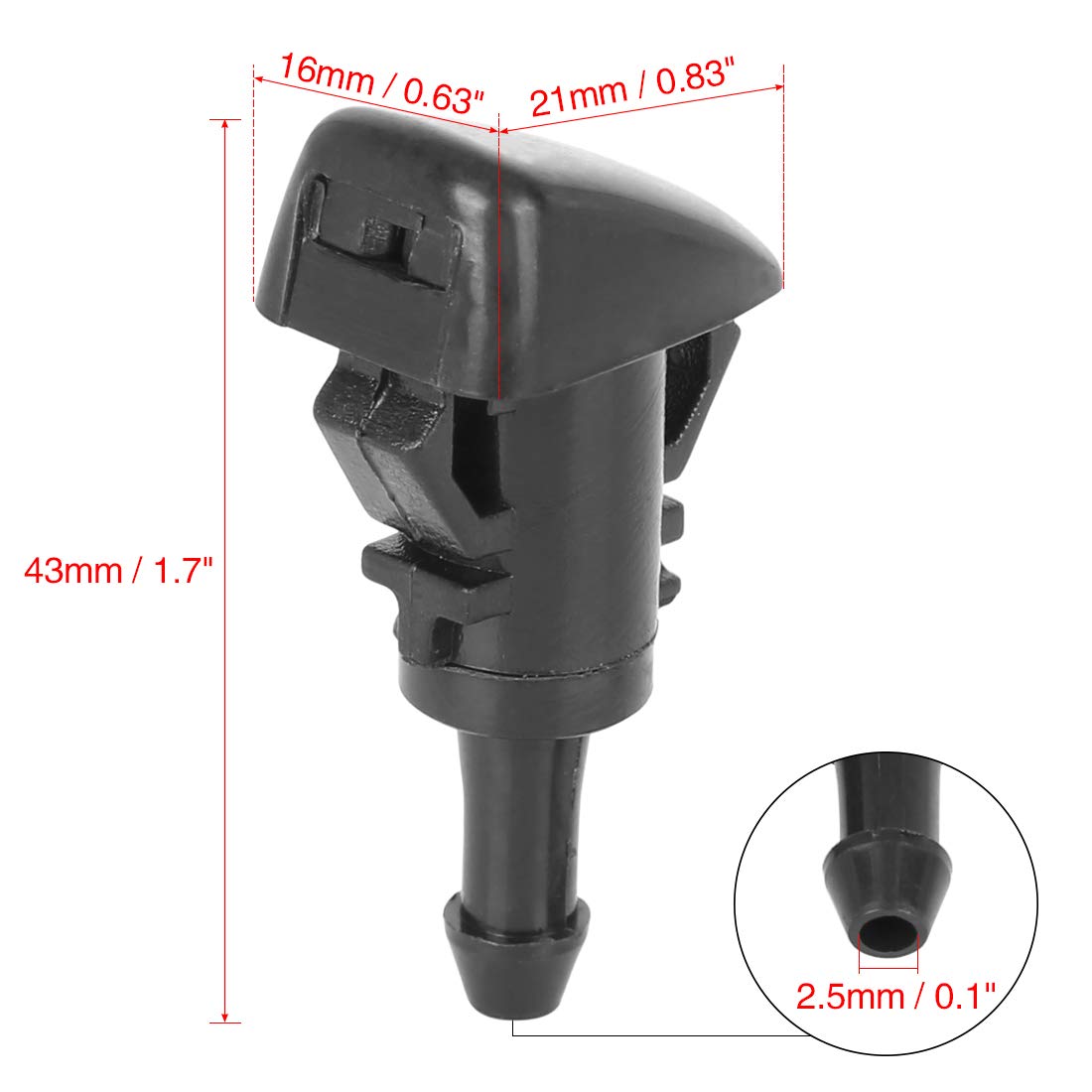 Lot De 2 Buses De Lave-glace Pour BMW E81 E87 E88 Etc. – Référence 61667110852 – Remplacement Direct
