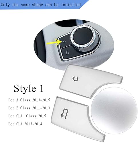 Miniatura 2 de CHEYINGCHIDIY Cubierta de botón de interruptor multimedia para consola de coche Mercedes Benz A B Class CLA GLA W176 W246 C117 W117 X156 (estilo 5)