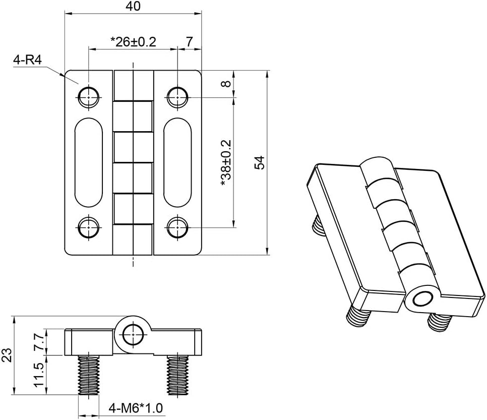 Boat Cabin Door Hinge Caps with Screw Bolt Stainless Steel for Marine Yacht Hardware watercraft