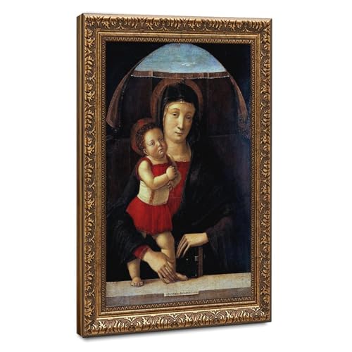 Impression sur toile Madonna avec enfant Giovanni Bellini deco grand format
