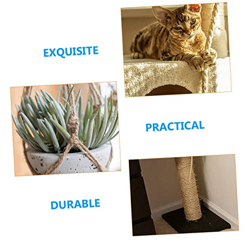 Yardwe Corda Para Arranhar Gatos Uso Diário Artesanato Fio De Juta Corda De Sisal Para Arranhador De