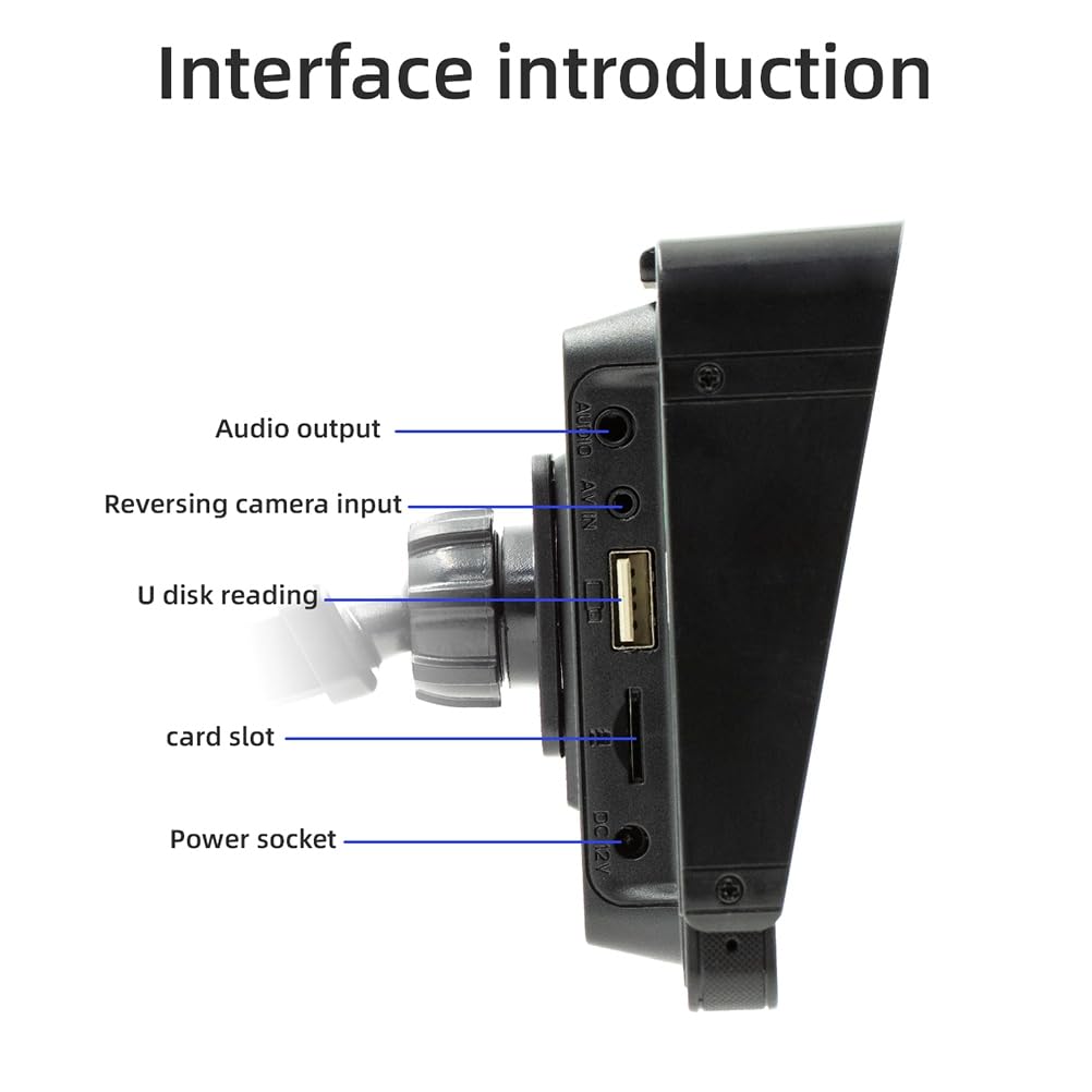 1 juego de 10.26 pulgadas pantalla táctil inalámbrica CarPlay Android Auto Bluetooth MP5 FM receptor radio portátil para coche