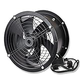 POWERSTAR ELECTRICALS Industrial Duct Fan Cased Axial Commercial Kitchen Canopy Extractor 12" 16" & 20" Inches (14 Inches / 350mm Speed Controller)