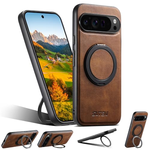 Étui compatible Google Pixel 9 Pro XL housse support cuir silicone