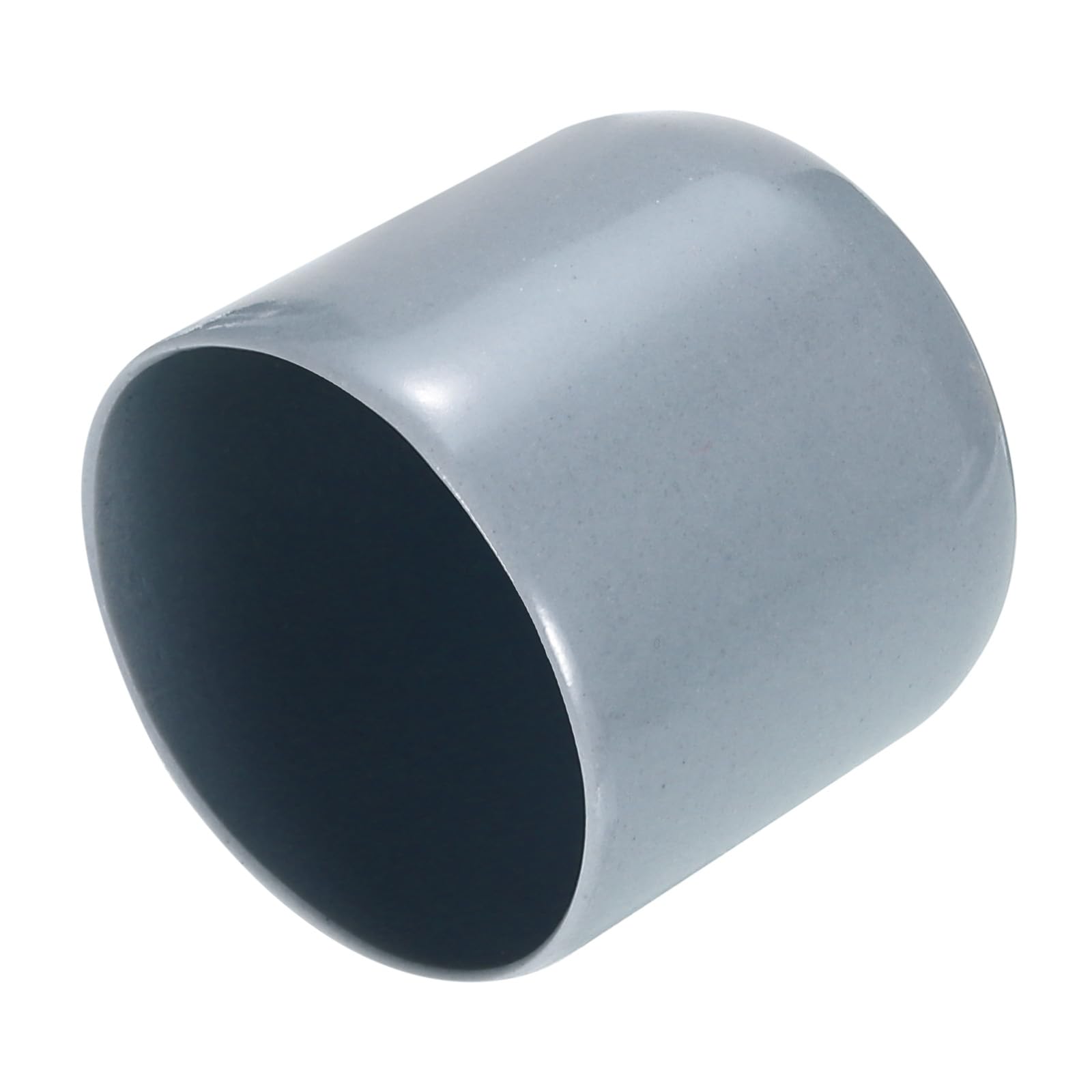 uxcell 20pcs Rubber End Caps 32mm ID Vinyl PVC Round Tube Bolt Cap Cover Screw Thread Protectors Grey