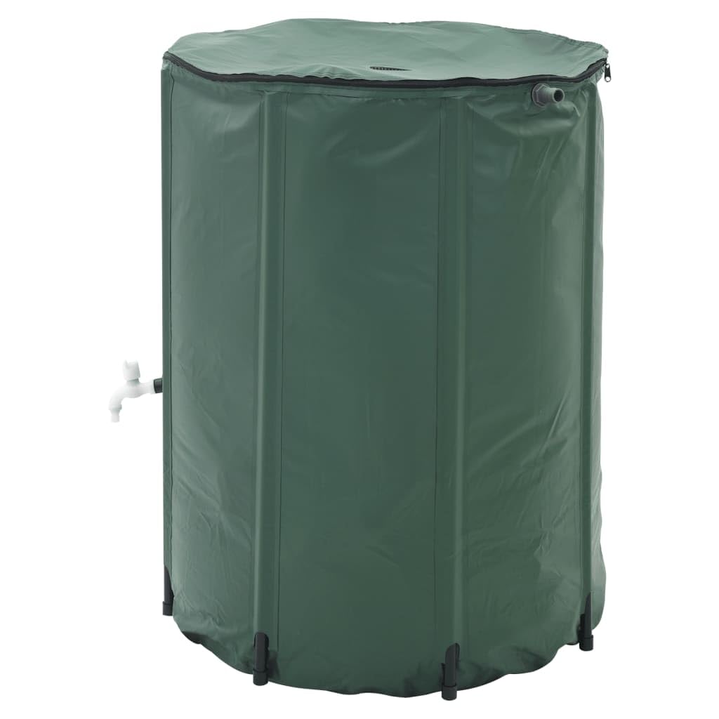 Wasserspeicher Regentonne klappbar 500L Wassertank aus PVC mit Gartenschlauch und Wasserhahn für Bewässerungssystem Garten Terrasse Balkon automatisches Gießen