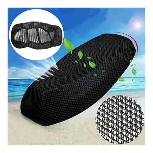 Funda de malla para asiento motocicleta transpirable con protección solar universal 4