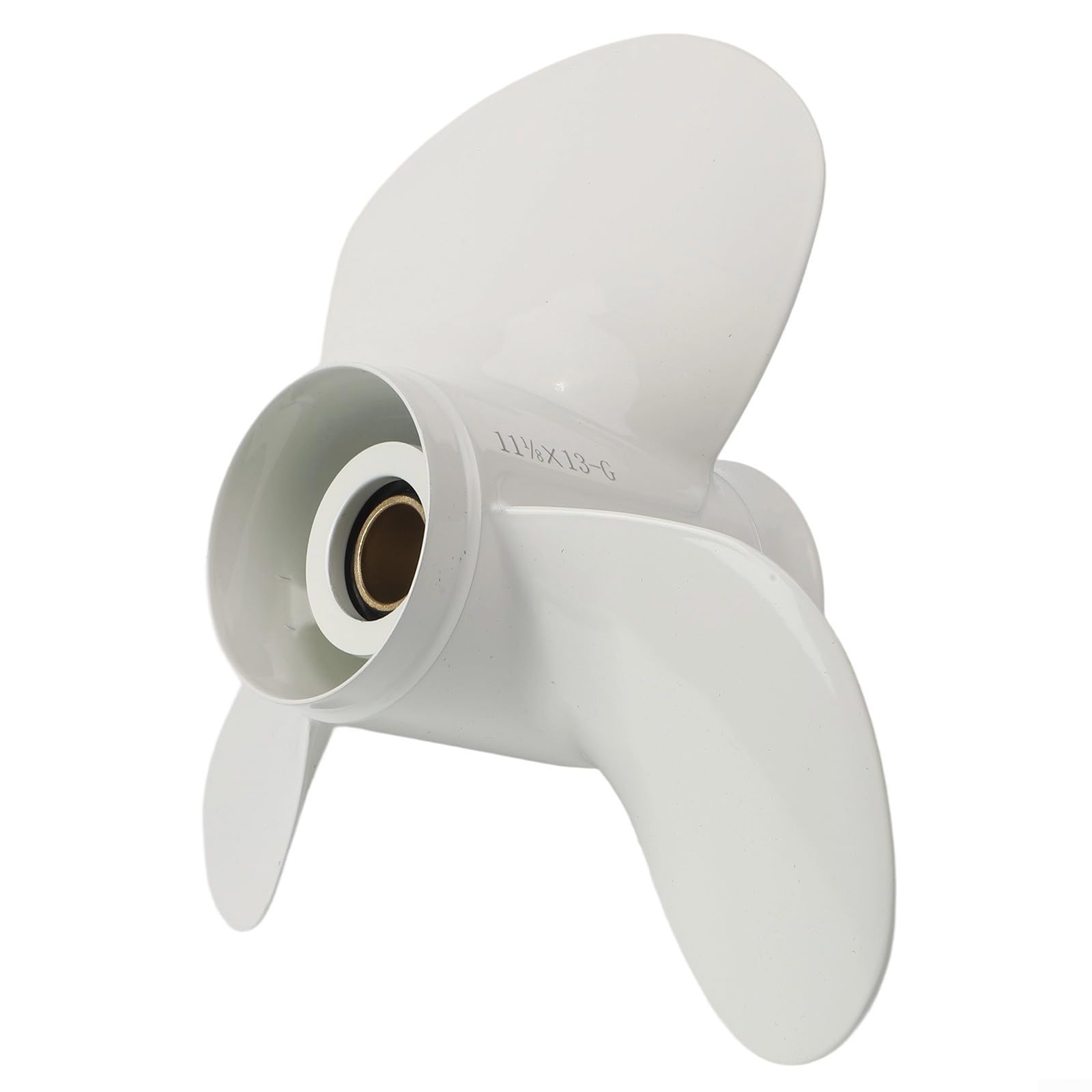 DAZZLEEX Alluminio Barca Elica 11 1/8 x 13 Passo 3 per Fuoribordo 25-60HP Sostituire 663-45945-02-EL