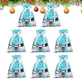 Bolsas con cordón para embalaje de regalo de Navidad - Bolsas De Dulces De Navidad 8 Piezas,Decoraciones Para El Hogar Y Suministros De Fiesta Para Adultos Vacaciones Boda Árbol Y Festival