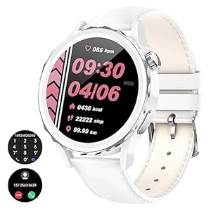 LIGE Smartwatch voor dames, met telefoonfunctie, IP68 waterdicht, stappenteller, horloge voor dames, met menstruatiecyclus, bloeddrukmeting, hartslagmeter, slaapmonitor, 100+ sportmodi, fitnesshorloge