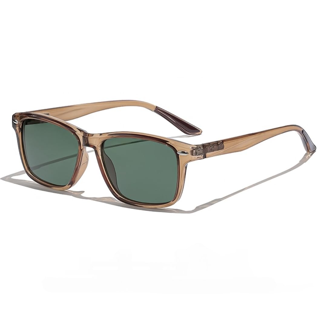 Occhiali da sole punk vintage da uomo, polarizzati, quadrati, ultraleggeri, con lenti sfumate, ideali anche come occhiali da guida per donna o per feste, un regalo perfetto.