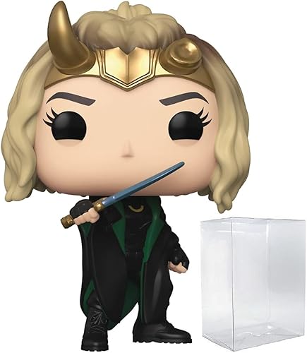 POP Marvel: Loki - Figura de vinilo de Sylvie Funko Pop! (incluye funda protectora compatible con POP Box), multicolor, 3.75 pulgadas