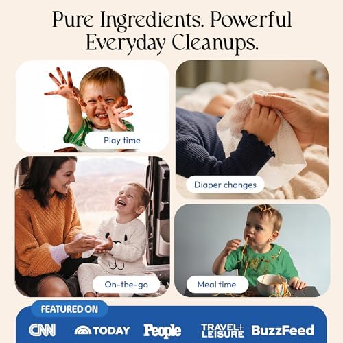FOMIN On-the-Go Mini Wipes – 9 Pack Unscented with Aloe Vera 99.5% Purified Water - Plant-Based, Biodegradable Fibers, Dermatologist-Tested Travel Wipes — view 2