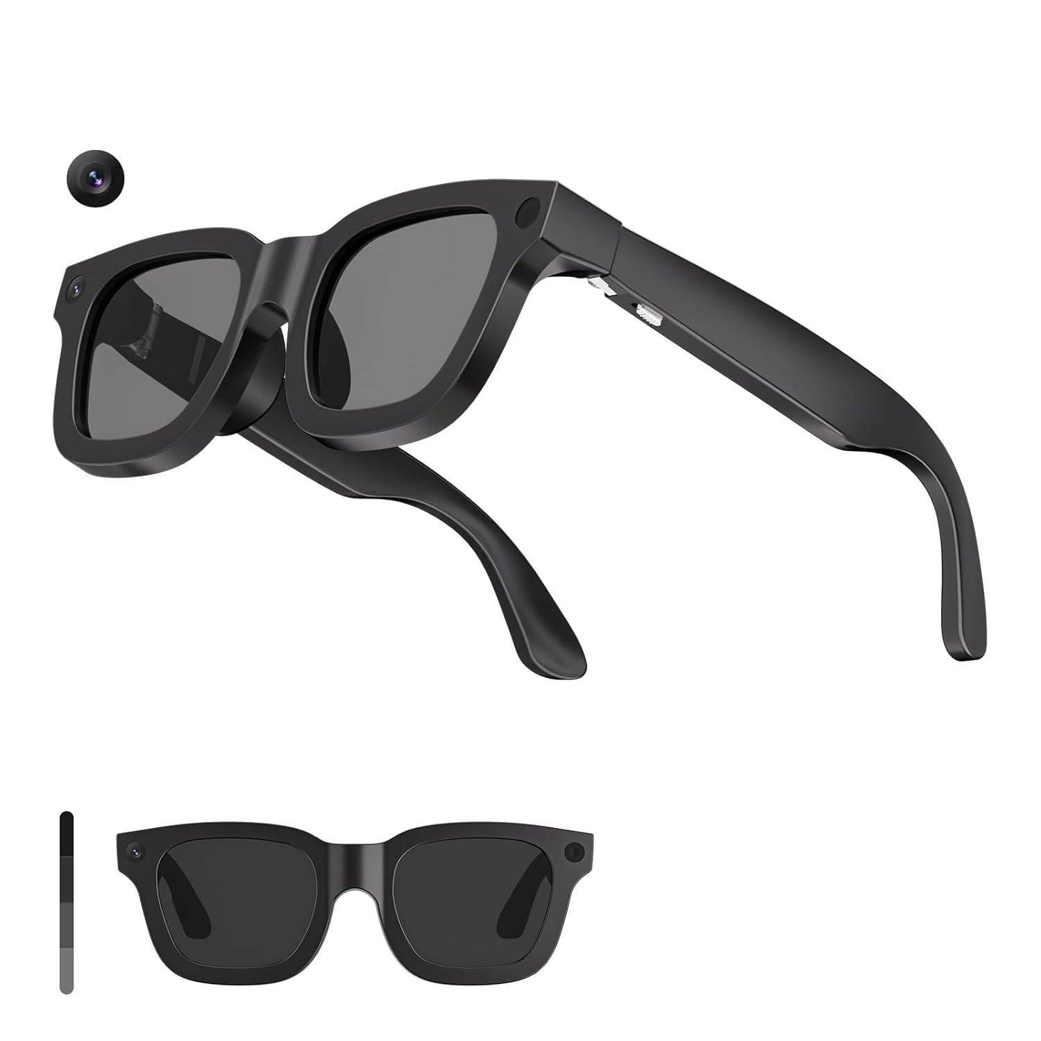 AI Smart Glasses with Camera 1080P Video Recording Glasses 8MP Camera Glasses Real Time Translation ChatGPT AI Voice