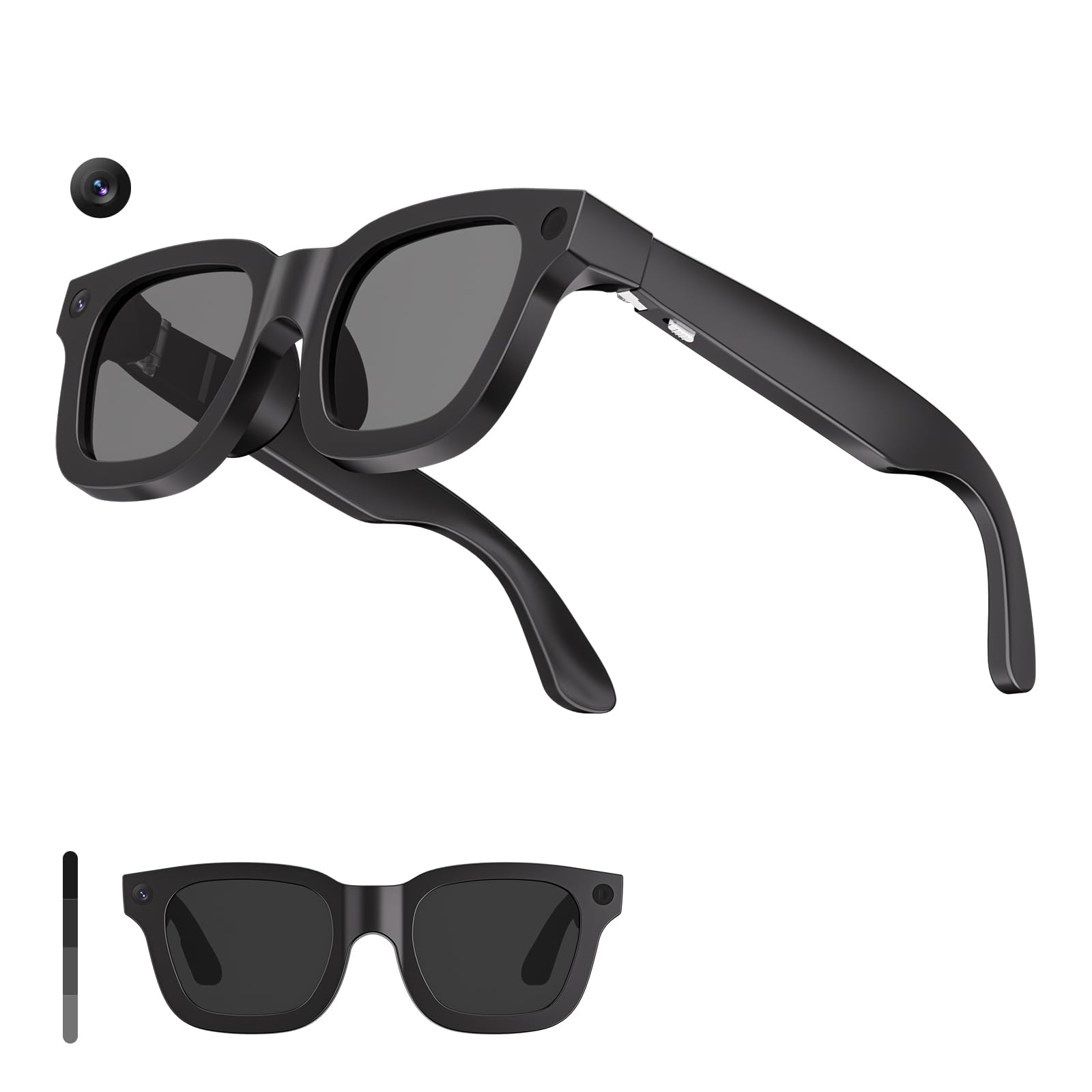 AI Smart Glasses with Camera 1080P Video Recording Glasses 8MP Camera Glasses Real Time Translation ChatGPT AI Voice