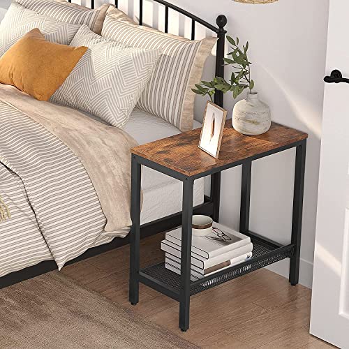 HOOBRO Narrow Side Table, Slim Bedside Table, Little Hallway Table for