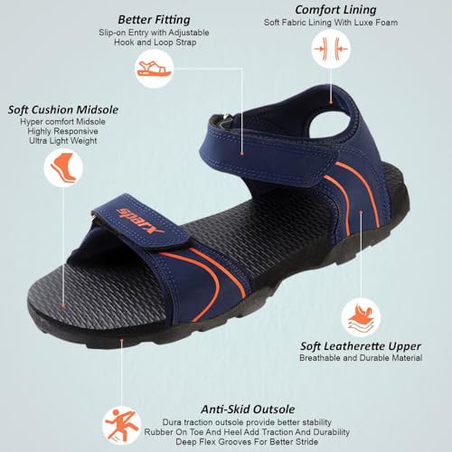 Image of SPARX Sports Sandal SS-101 - Adjustable Outdoor Footwear with Soft Cushioning, Reliable Traction & Everyday Versatility