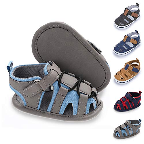 Miamooi Infant Baby Boys Girls Summer Beach Sandals Non Slip Soft Rubber Sole Toddler Outdoor Closed-Toe First Walker Shoes