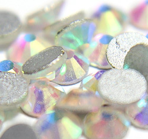 1 Gross Clear AB Flat Back Machine Cut Rhinestones SS50 (10MM) (144 Pcs)