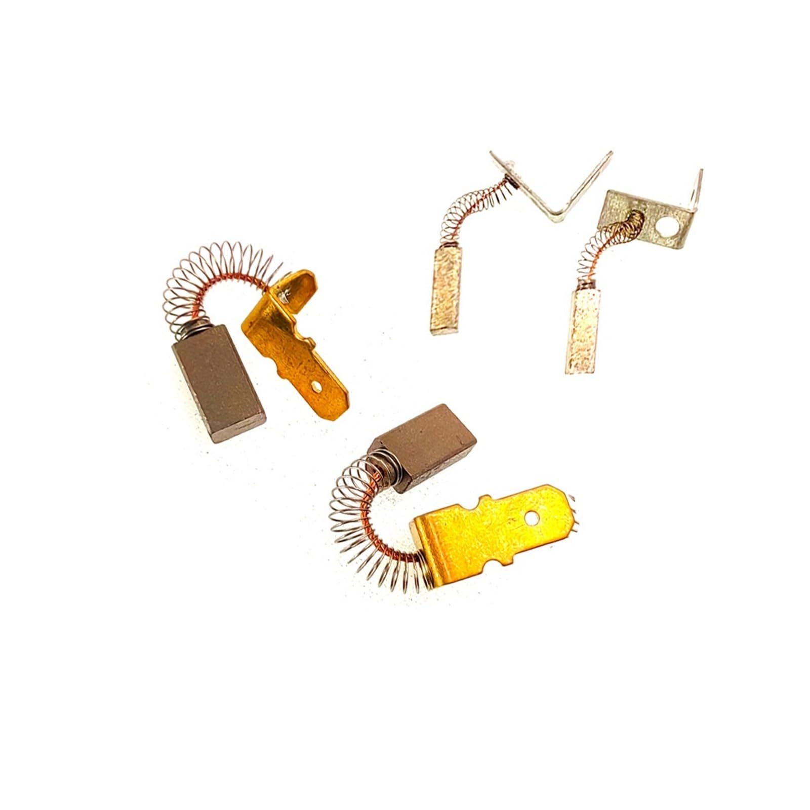 4-częściowy zestaw szczotek węglowych do obrabiarek CNC, srebrne/miedziane szczotki węglowe, 2 x 3 x 8 mm, 4 x 7 x 15 mm, 3 x 4 x 8 mm. (2 x 3 x 8 mm, 4 szt.)