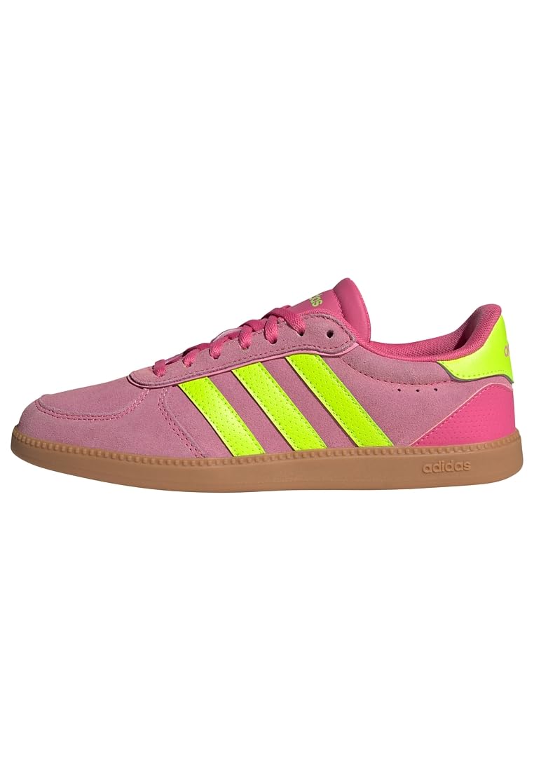 adidas Mujer BREAKNET Sleek Shoes, Pulse Magenta/​Lucid Lemon/​Bliss Pink, 40 EU