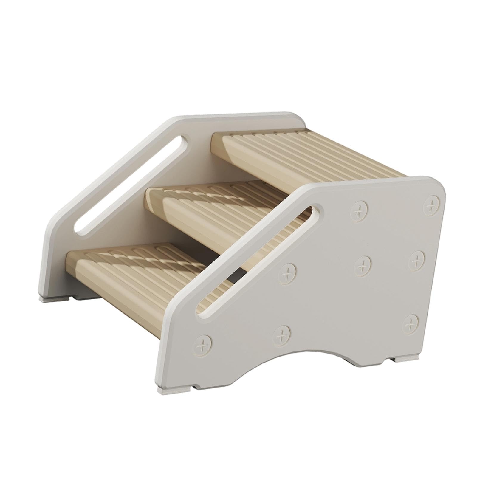 Fenteer Taburete Antideslizante para niños, Taburete pie para niños, escalón para Inodoro para Entrenamiento para IR al baño, 3 escalones para Lavabo