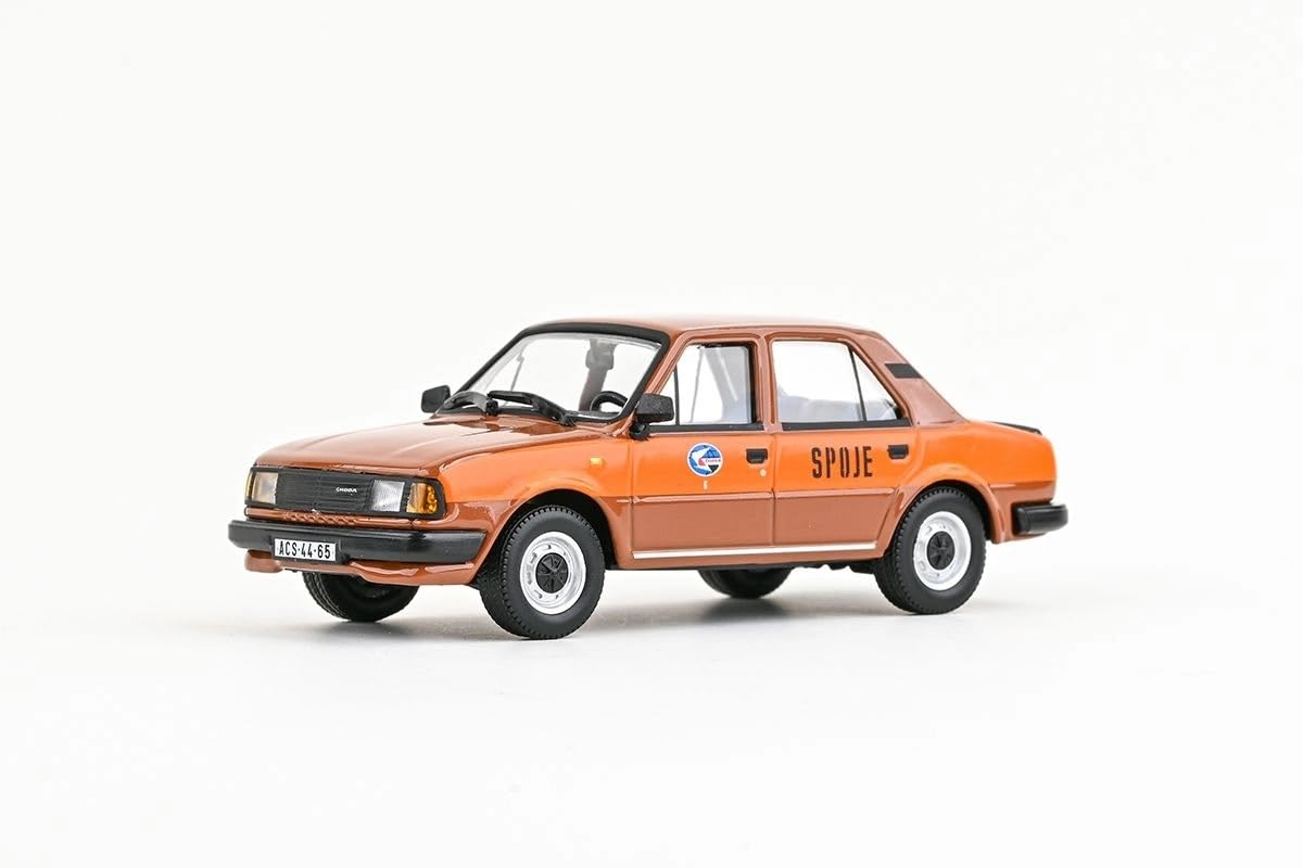Skoda 120 l (1984) 1:43 odlew metalowy model samochodu, wierny szczegółowy model kolekcjonerski i samochód zabawkowy dla dzieci i dorosłych, miniaturowy pojazd jako prezent – połączenia