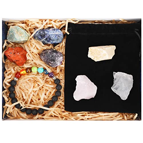 Aceshop Set di cristalli curativi naturali con