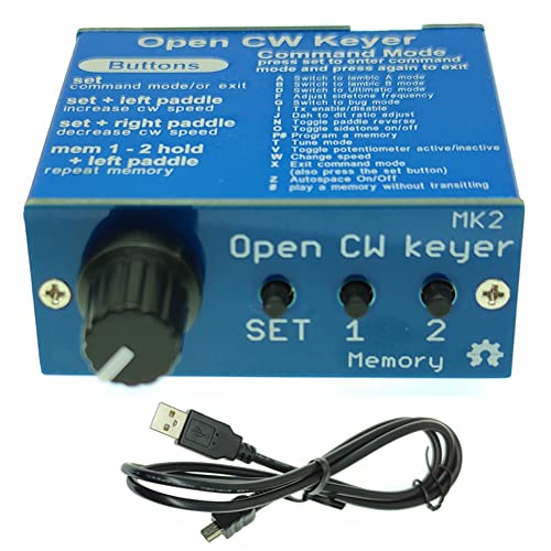 CW Keyer MK2 de aluminio con velocidad regulable de 1 a 999 WPM 2