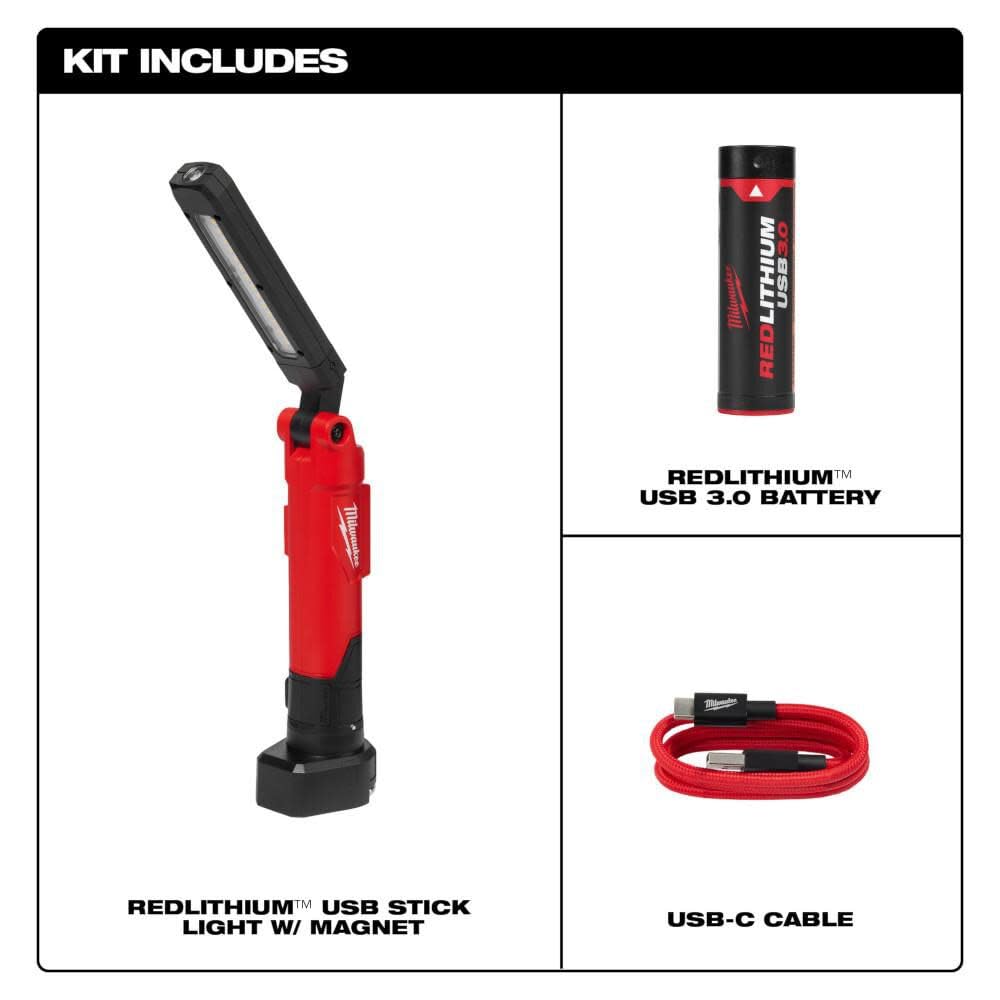 新品 未使用Milwaukee USB充電式スティックライト Milwaukee Electric Tool Redlithium Usb Stick Light - Amazon.com