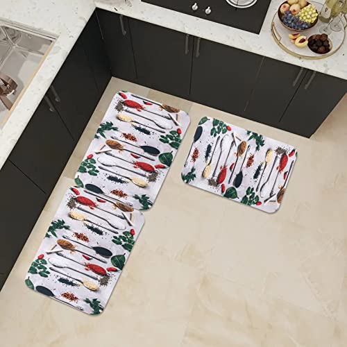 Image of UMAI X SAVYA Home Kitchen Mats|| 60 x 40 ||Anti-Skid Mat for Living Room,Bathroom,Shower,Bathtub mat,Multipurpose Mat (Red & Green)