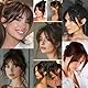 XFSRG Fringe Pony Haarteil Clip in 3D French Fake Synthetischer Bangs Nahtlos Unsichtbar Clip One Piece Ponys für Frauen(Dunkelbraun)