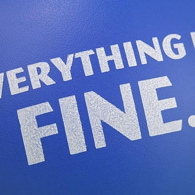 Needzo Everything is Fine Funny Stress Balls and Grip Strengthener, Squishy Focus Ball for Work, Coworker Gifts (Pack of 3)