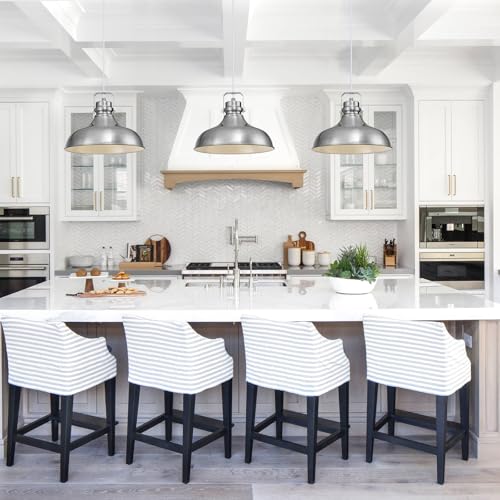 Image of Brushed Nickel Modern Pendant Lights Kitchen Island Fixtures