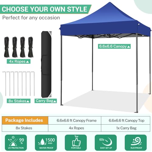 Image of COBIZI 10x15 Heavy Duty Pop Up Canopy Tent with 4 Sidewalls, Dark Purple