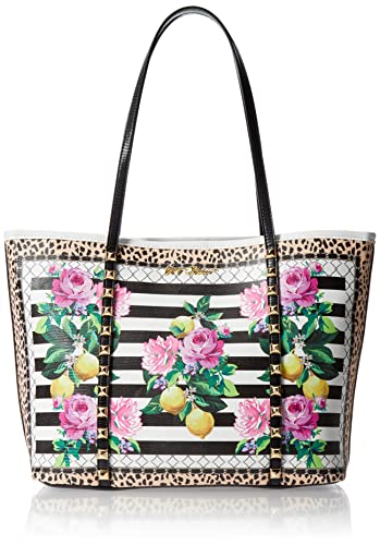 Betsey Johnson Bolsa Tote para Mujer Negro/Blanco miniatura 1