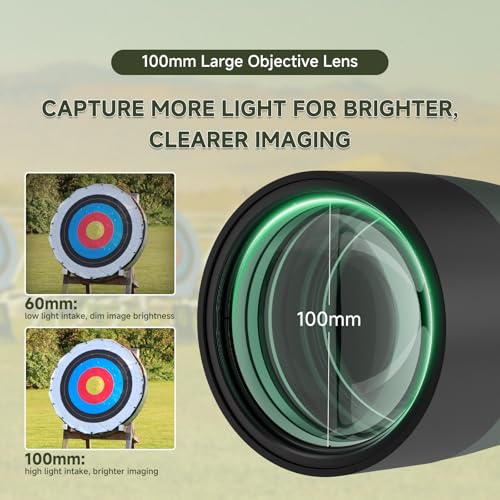 image for SVBONY SV28 100mm Angled Spotting Scope for Target Shooting, 25-75x Sp