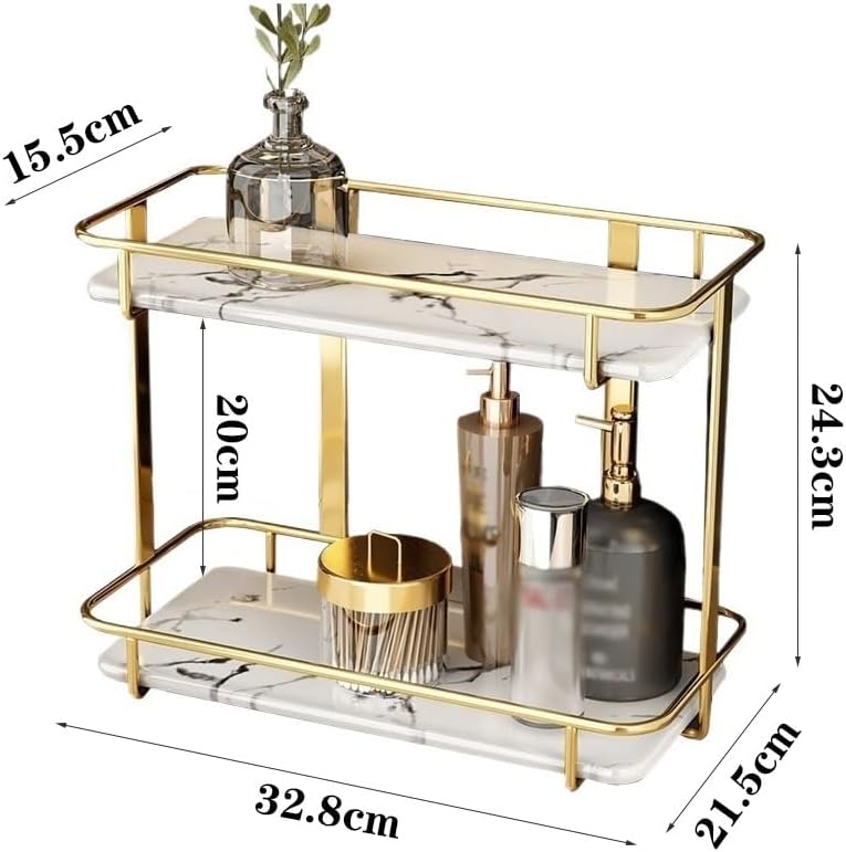 メイクアップオーガナイザーシェルフ ステンレススチールシェルフ
