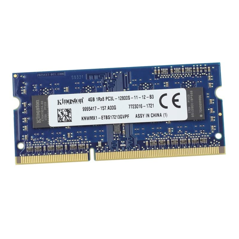 Kingston 9995417 157.A00G KNWMX1 ETB SODIMM   4GB RAM DDR3 PC3L 12800S   Ordenador portátil