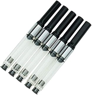 HongDian Fountain Pen Ink Converter, Pack of 5, 3.4mm Bore Diameter