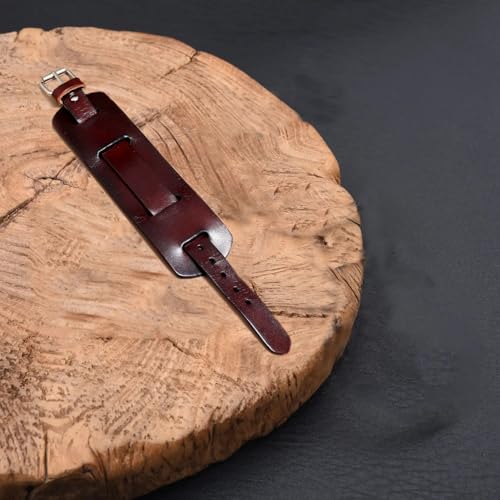 Pulsera Punk Ajustable de Cuero Marrón para Hombre y Mujer miniatura 4