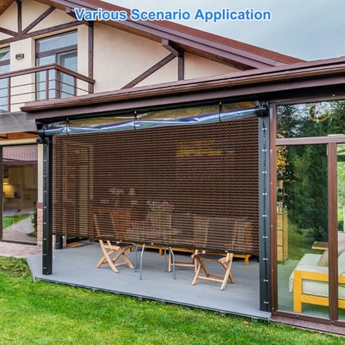 Bâche d'ombrage d'extérieur 6x7m pour terrasse et jardin anti-UV - 5
